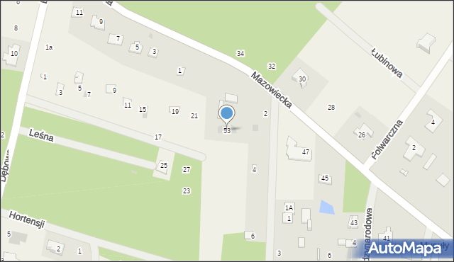 Wycinki Osowskie, Mazowiecka, 53, mapa Wycinki Osowskie