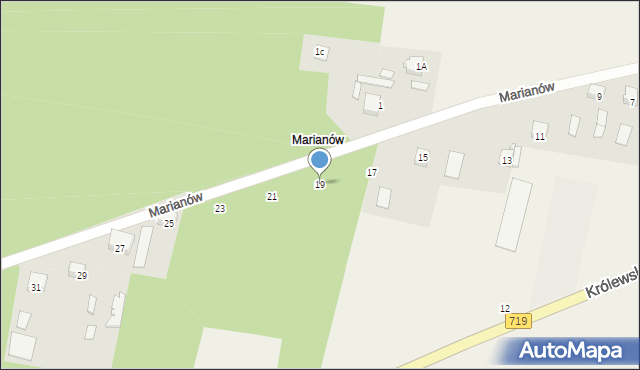Wygoda, Marianów, 19, mapa Wygoda