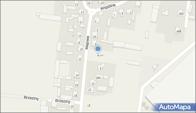 Wypędy, Majowa, 7, mapa Wypędy