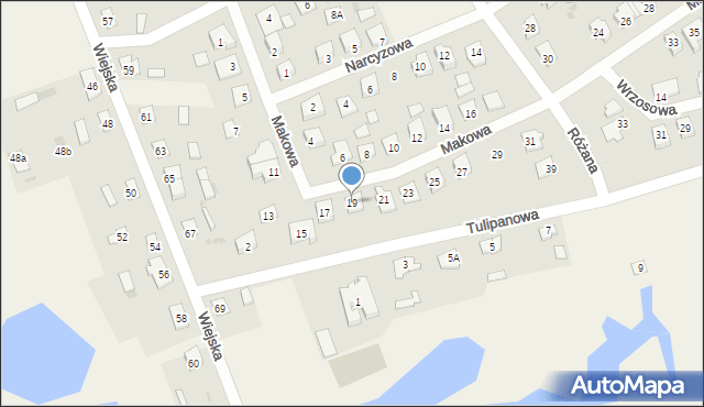 Występ, Makowa, 19, mapa Występ