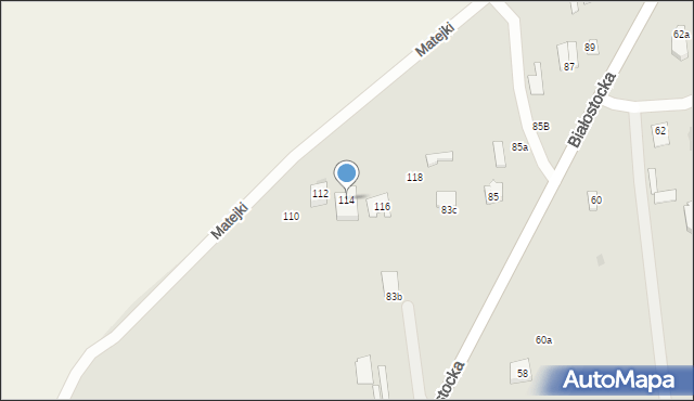 Wyszków, Matejki Jana, 114, mapa Wyszków