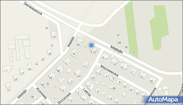 Wyszków, Mazowiecka, 1, mapa Wyszków