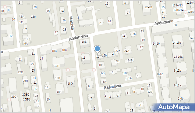 Ząbki, Mazowiecka, 12, mapa Ząbki