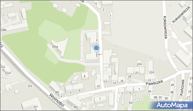 Zabrze, Majnusza Pawła, 2, mapa Zabrza