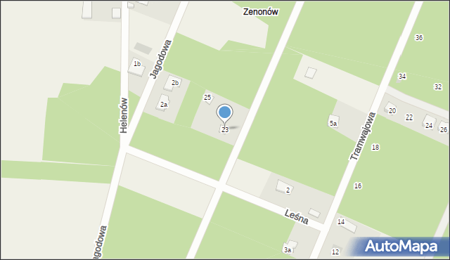 Zagościniec, Matysiaków, 23, mapa Zagościniec