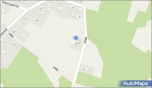 Zajączków, Mała, 10, mapa Zajączków