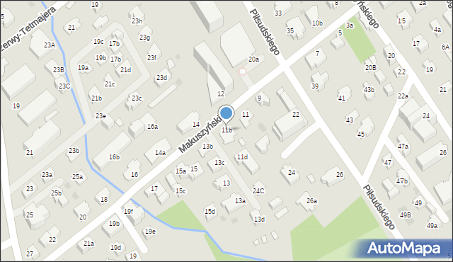 Zakopane, Makuszyńskiego Kornela, 11b, mapa Zakopanego