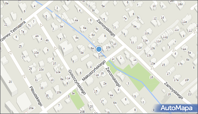 Zakopane, Makuszyńskiego Kornela, 2, mapa Zakopanego