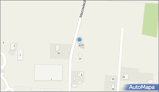 Załuski, Mazowiecka, 26, mapa Załuski