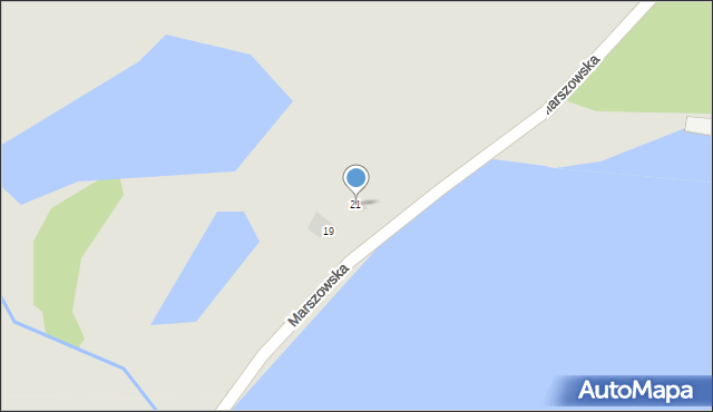 Żary, Marszowska, 21, mapa Żary