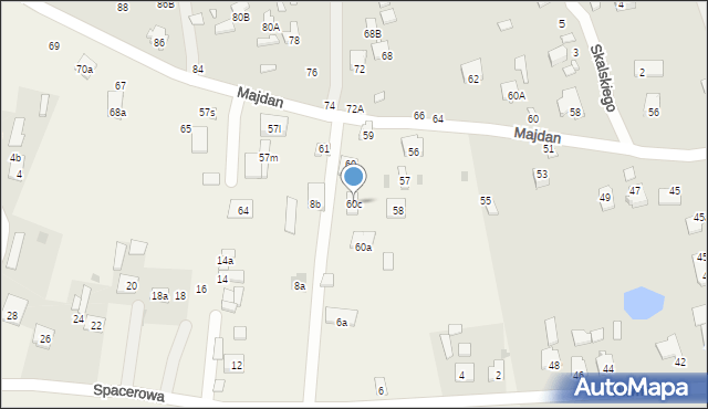 Zawadówka, Majdan, 57h, mapa Zawadówka