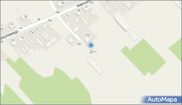 Zawady, Makuszyńskiego Kornela, 33, mapa Zawady