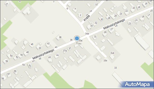 Zawady, Makuszyńskiego Kornela, 35, mapa Zawady