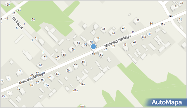 Zawady, Makuszyńskiego Kornela, 53, mapa Zawady