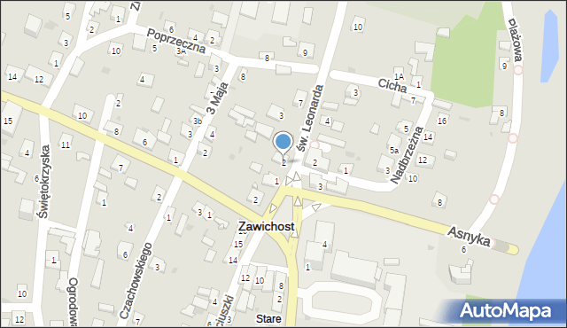 Zawichost, Mały Rynek, 2, mapa Zawichost