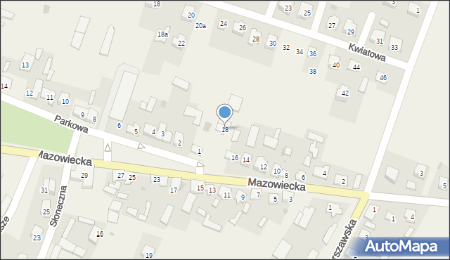 Zawidz Kościelny, Mazowiecka, 18, mapa Zawidz Kościelny