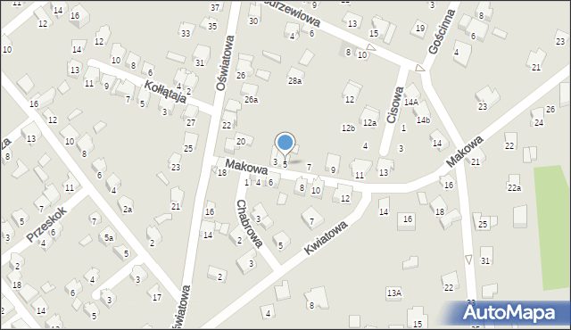 Zawiercie, Makowa, 5, mapa Zawiercie