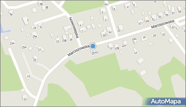 Zawiercie, Marciszowska, 10, mapa Zawiercie
