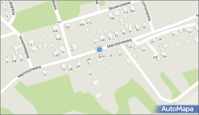 Zawiercie, Marciszowska, 16, mapa Zawiercie