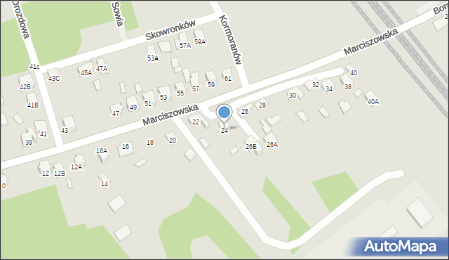 Zawiercie, Marciszowska, 24, mapa Zawiercie