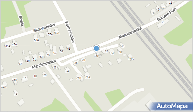 Zawiercie, Marciszowska, 30, mapa Zawiercie