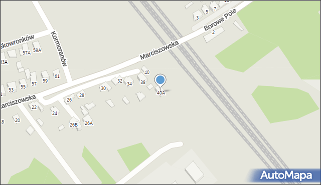 Zawiercie, Marciszowska, 40A, mapa Zawiercie