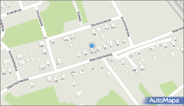 Zawiercie, Marciszowska, 51, mapa Zawiercie