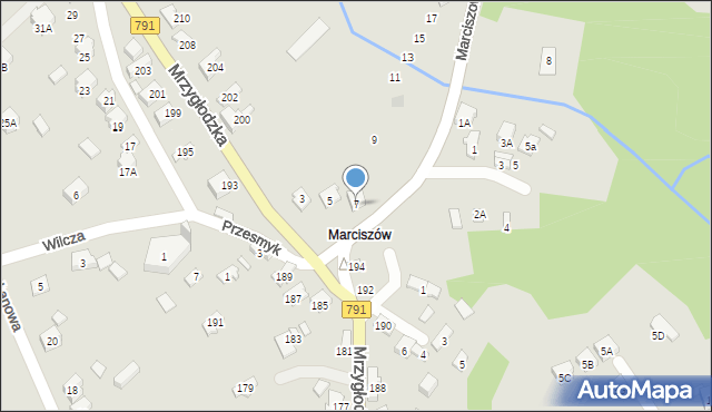 Zawiercie, Marciszowska, 7, mapa Zawiercie