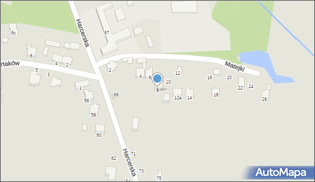 Zawiercie, Matejki Jana, 8, mapa Zawiercie