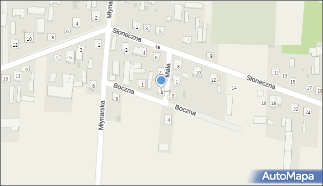 Zbuczyn, Mała, 4, mapa Zbuczyn