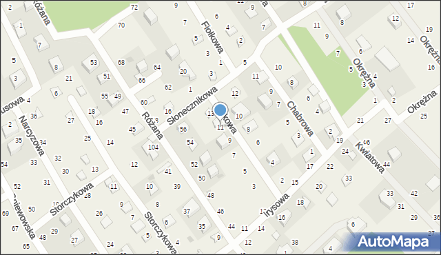 Zbychowo, Makowa, 11, mapa Zbychowo