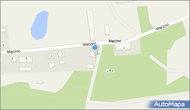 Zdbowo, Mączno, 2, mapa Zdbowo