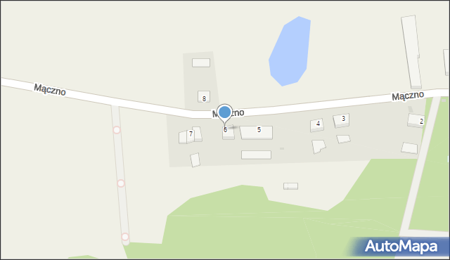 Zdbowo, Mączno, 6, mapa Zdbowo