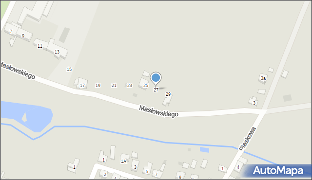 Zduny, Masłowskiego, 27, mapa Zduny