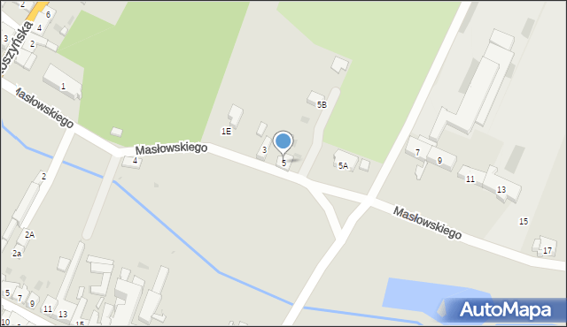 Zduny, Masłowskiego, 5, mapa Zduny