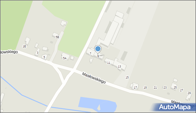 Zduny, Masłowskiego, 9, mapa Zduny