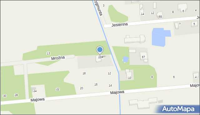 Żelechów, Majowa, 12A, mapa Żelechów