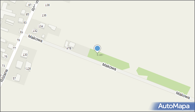 Żelków, Makowa, 5, mapa Żelków