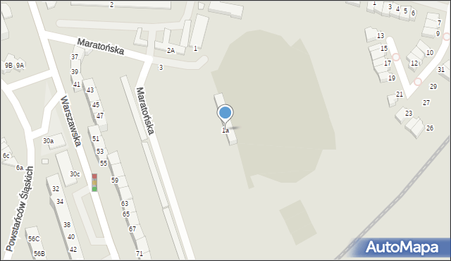 Zgorzelec, Maratońska, 1a, mapa Zgorzelec