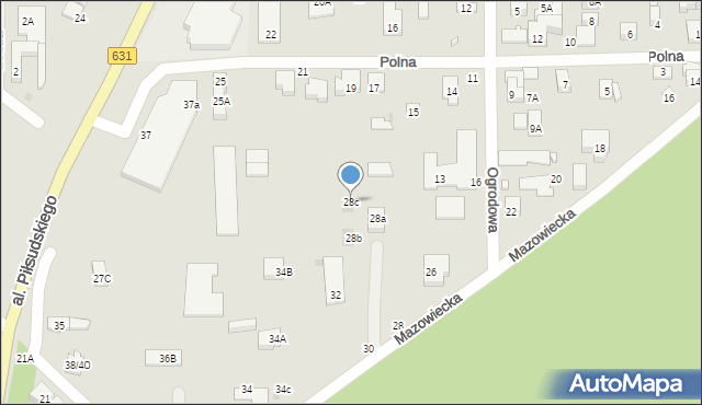 Zielonka, Mazowiecka, 28c, mapa Zielonka