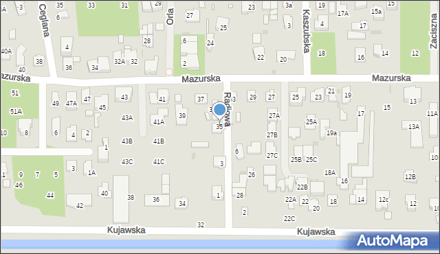 Zielonka, Mazurska, 35, mapa Zielonka