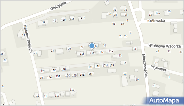 Zielonki, Marszowiecka, 11e, mapa Zielonki