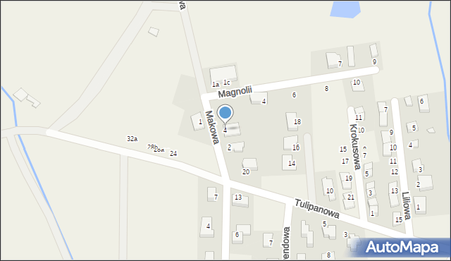 Żłobizna, Makowa, 4, mapa Żłobizna