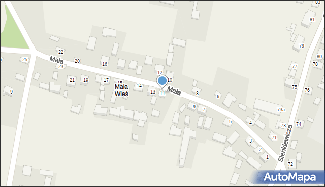 Złota, Mała, 11, mapa Złota