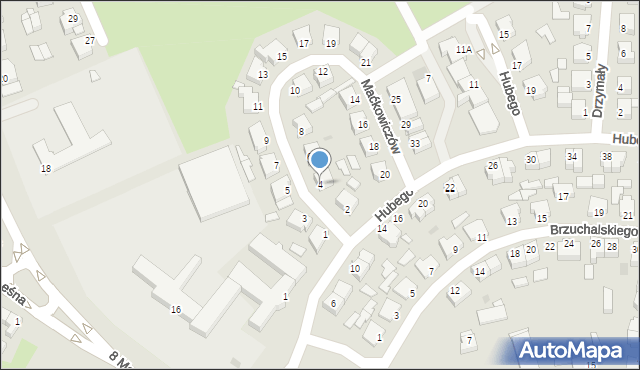 Złotów, Maćkowiczów, 4, mapa Złotów