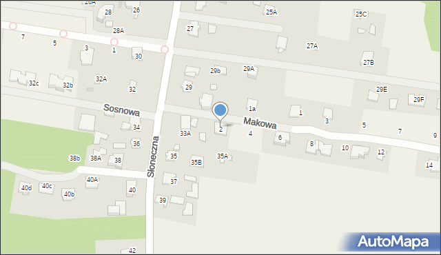 Żółwin, Makowa, 2, mapa Żółwin