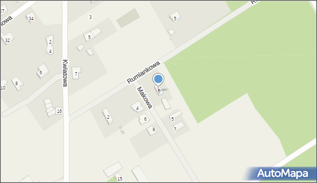 Żórawki, Makowa, 1, mapa Żórawki