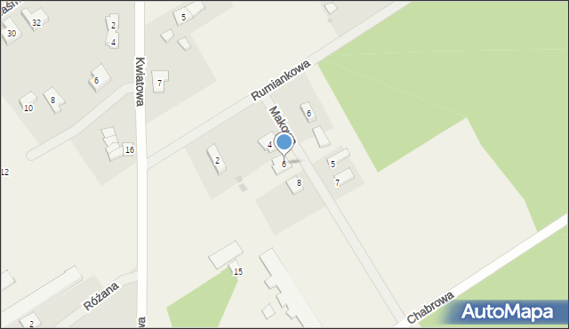 Żórawki, Makowa, 6, mapa Żórawki