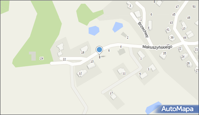 Żukowo, Makuszyńskiego Kornela, 8, mapa Żukowo