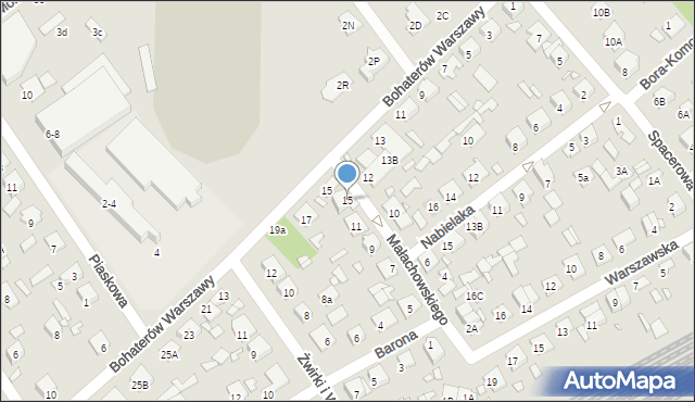 Żyrardów, Małachowskiego Stanisława, 15, mapa Żyrardów